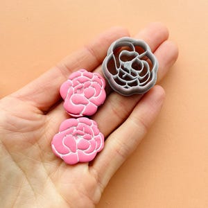 Clay cutter | flower shape cutter for polymer clay and ceramics earrings and jewelry tools and supplies | clay mould | botanical clay stamp