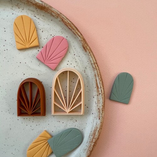 Polymer Clay Shape Cutter Embossing Cutters Stamp Etsy