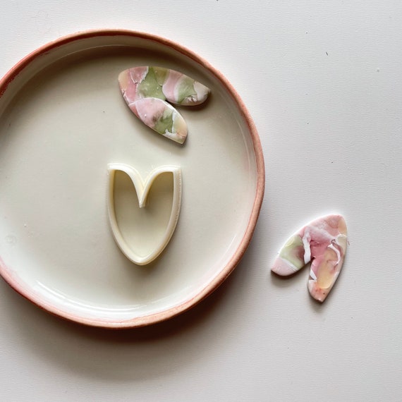 Polymer clay shape cutter | tulip u-shape arch horseshoe earring cutter | clay mould |pottery supplies | cookiecutter|diy jewellery | TULIP