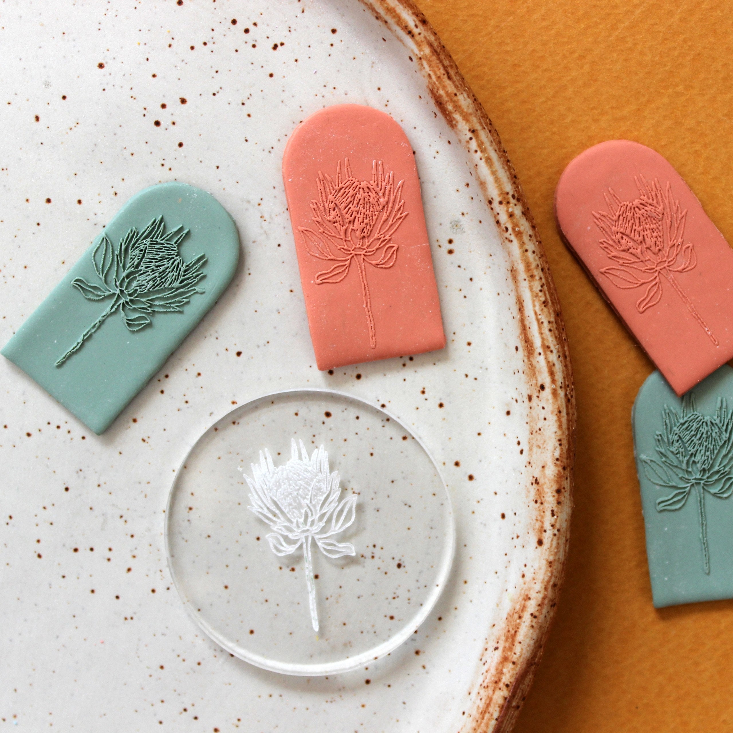 30 Pcs Polymer Clay Stamps Set - Boho, Mandala & Leaf Patterns, With Storage Box - View #10