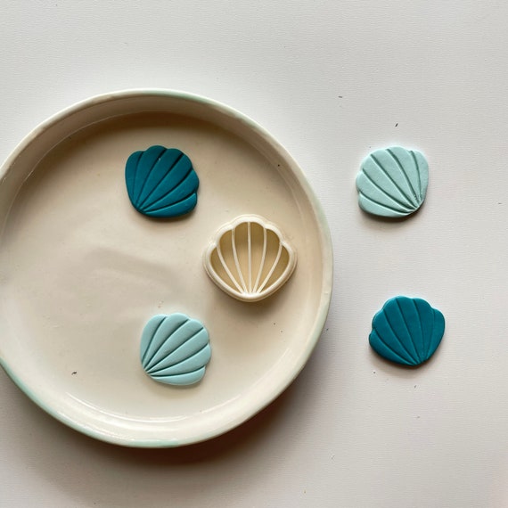 Polymer clay shape cutter seashell earring cutter oyster clay mould  pottery supplies cookie cutter| diy jewellery SHELL