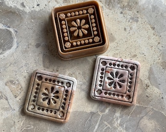 Clay cutter | mediterranean tile shape cutter for polymer clay, ceramics, mtel clay and air dry clay | moroccan style tile clay stamp