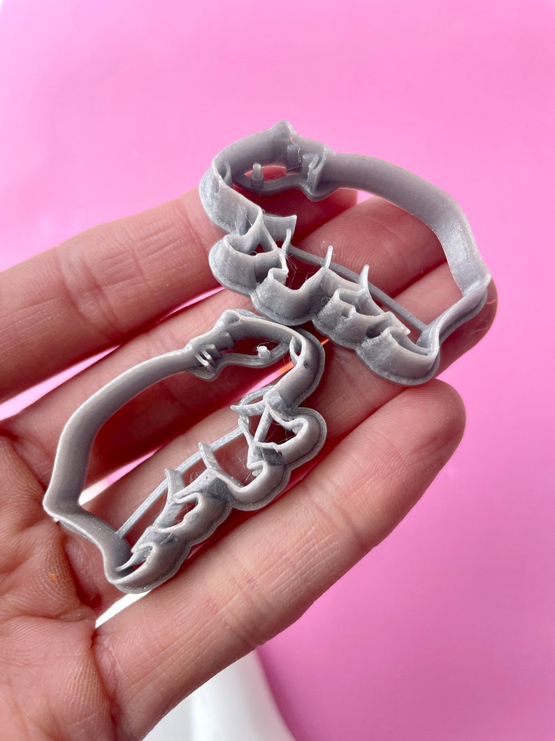 Wombat shape cutter for polymer clay earrings