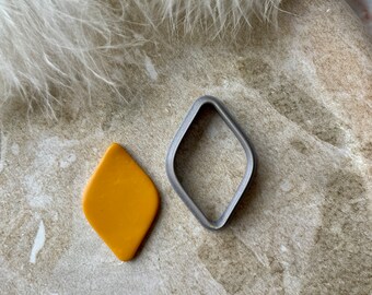 Clay cutter | rhombus shape cutter for polymer clay |simple clay cutter| clay tools and supplies | diamond shape cutter | 3 sizes