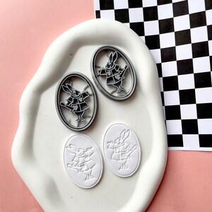 White Rabbit Clay Cutter | Bunny Shape Cutter for Polymer Clay | Alice ...