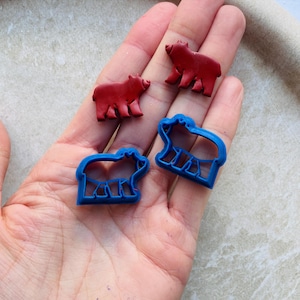 Ton Ausstecher | Bär Ausstechform für Polymer Clay und Keramik | woodland Ohrringe und Schmuck Werkzeuge und Zubehör | Ausstechform | 25mm