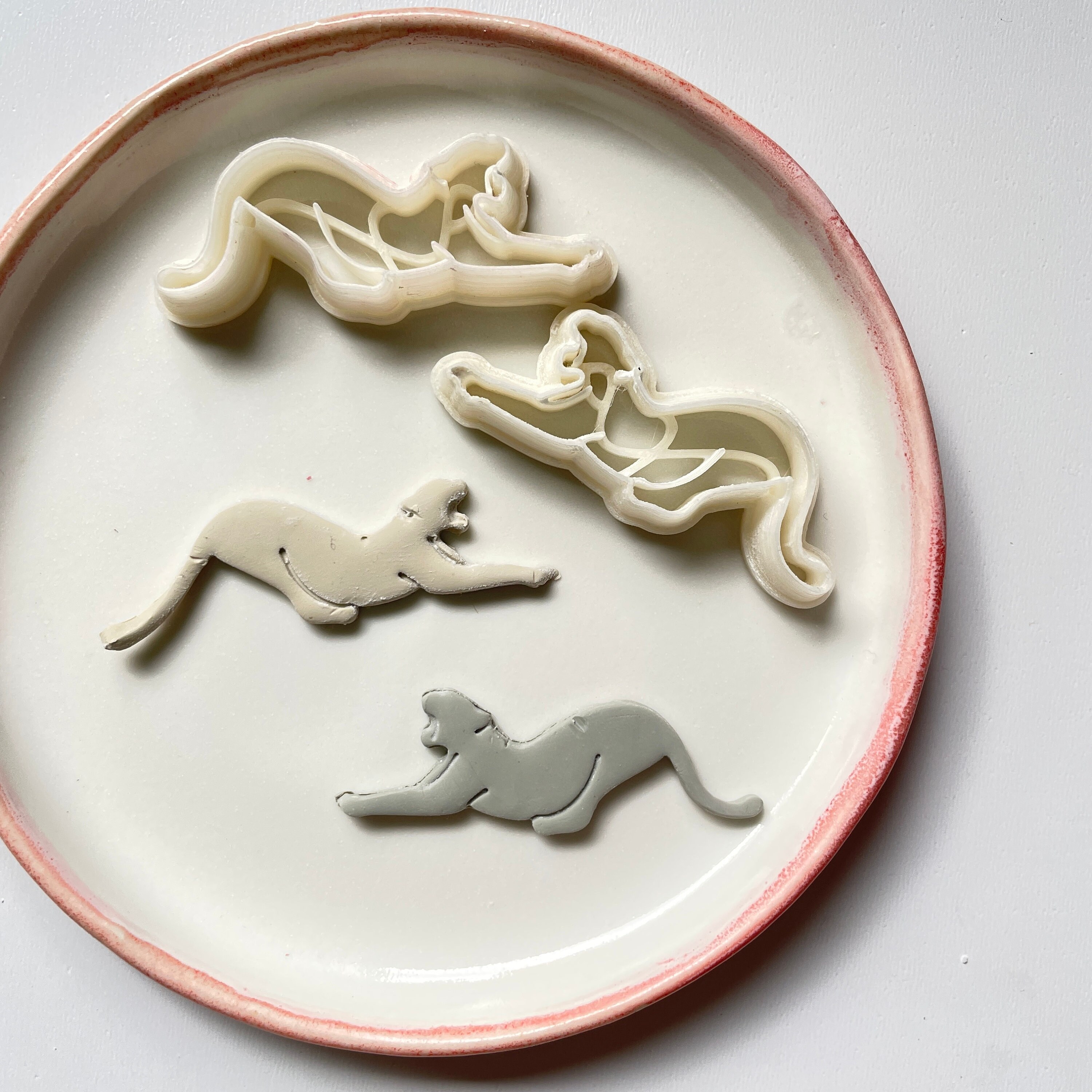 Polymer Clay Shape Cutter | Leopard Earring Cutter and Debossing Stamp ...