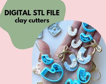 Bird Clay cutter STL file for 3D printers | digital file only, for personal use | Christmas scandi folk bird stamp for polymer clay |2 sizes