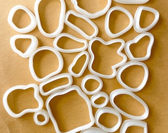 Paquetes de cortadores de arcilla/cortadores de formas orgánicas para arcilla polimérica y cerámica/aretes de juguete y herramientas y suministros de joyería/sellos y moldes de arcilla