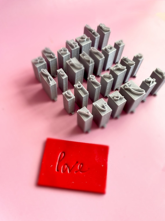 Making a 3D Printed Alphabet Stamp Set + Storage Case 