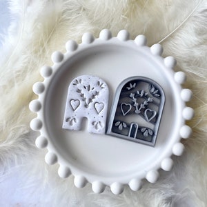 Clay cutter | embossing shape cutter for polymer clay earrings and jewlery | arch shape clay mould | art deco clay stamp | mediterranean