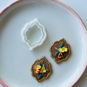 Clay cutter | Moroccan shape cutter set for polymer clay and ceramics earrings and jewelry | embossing clay tools and supplies
