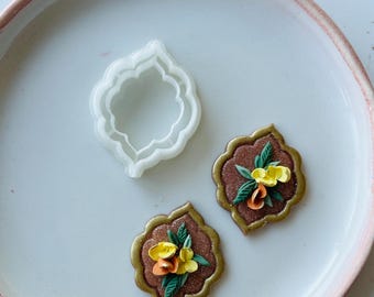 Clay cutter | Moroccan shape cutter set for polymer clay and ceramics earrings and jewelry | embossing clay tools and supplies