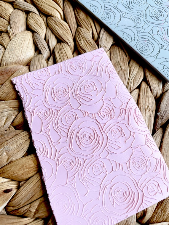 Polymer Clay Texture Mat Roses Flowers Botanical Texture Sheet