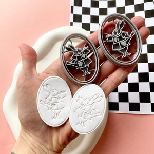 White Rabbit Clay Cutter | Bunny Shape Cutter for Polymer Clay | Alice ...