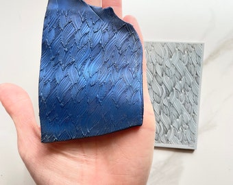 Polymer clay texture mat | plaster effect petals waves maxi impression sheet | metalclay ceramic clay earrings| PETALS MAT