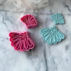 Clay cutter | sharp art deco shape cutters set for polymer clay | boho clay earrings tools | clay jewelry professional tools