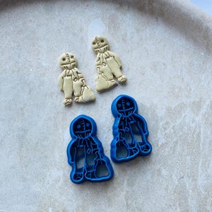 Lerutformare | fågelskrämmaformad utformare för polymerlera och keramik | halloweenörhängen | lerverktyg och tillbehör | businspirerad