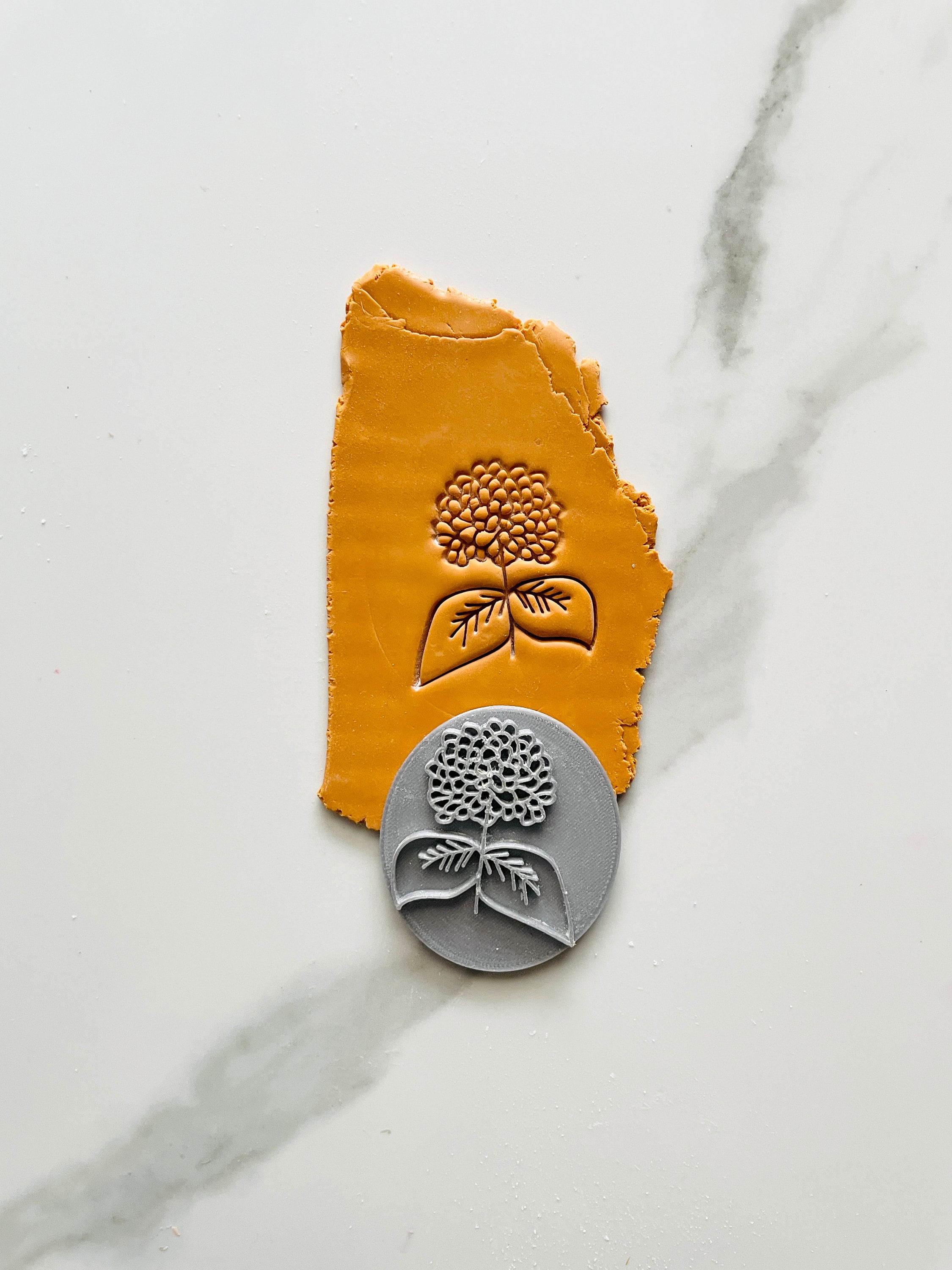 ポリマー粘土スタンプ | 花のスタンプ | 粘土エンボススタンプ