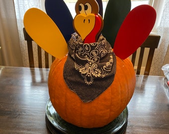 Handmade Hand-Painted Turkey Pokes