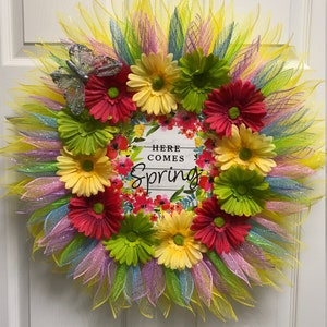 Here Comes Spring Wreath