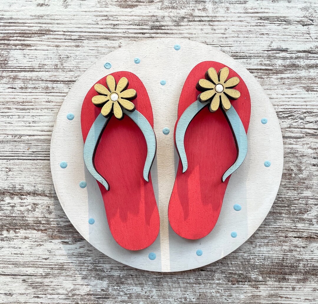 Flip Flop Sign | Interchangeable Sign | Shelf Sitter | Wood Sign ...