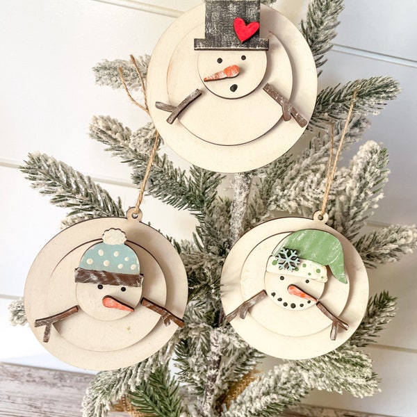 Melting Snowman DIY Ornament Kit | Christmas Craft | Kids Craft | DIY Christmas | Gift | Christmas Ornament Kit