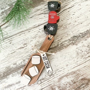 Hot Cocoa | Wood Scoop | Coffe Bar | Cocoa Bar| Tiered Tray Decor | Winter Devor | Coffee Decor | Marshmallow Decor | Coffee Mug