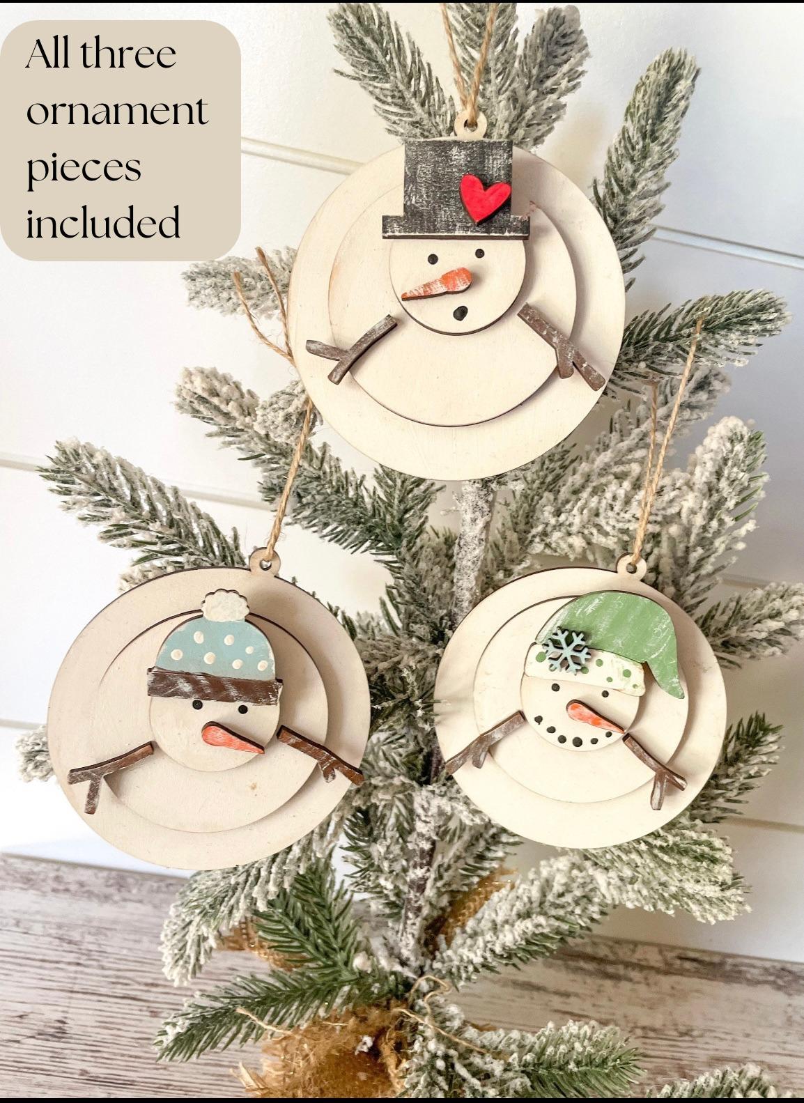 Melting Snowman DIY Ornament Kit Christmas Craft Kids Craft - Main Image