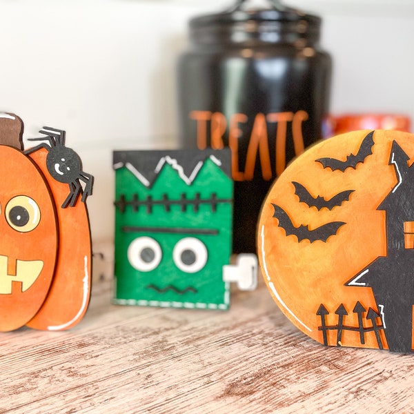 Halloween DIY Kit - Craft Kit - Halloween Decor - Kids Craft Kit - Adult Craft Kit