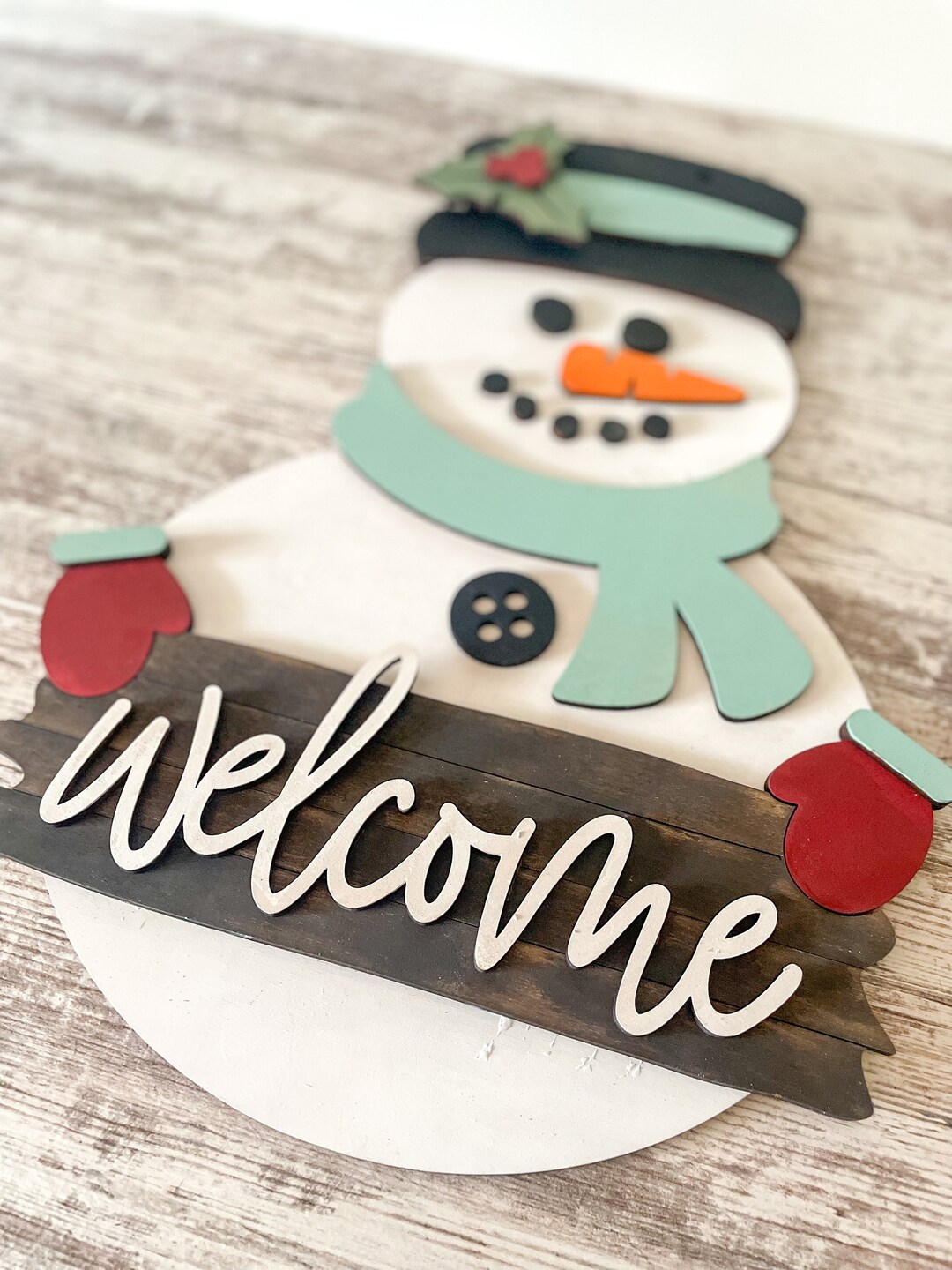 Snowman Door Hanger | Door Decor | Craft Kit | Paint Kit | Winter Door ...