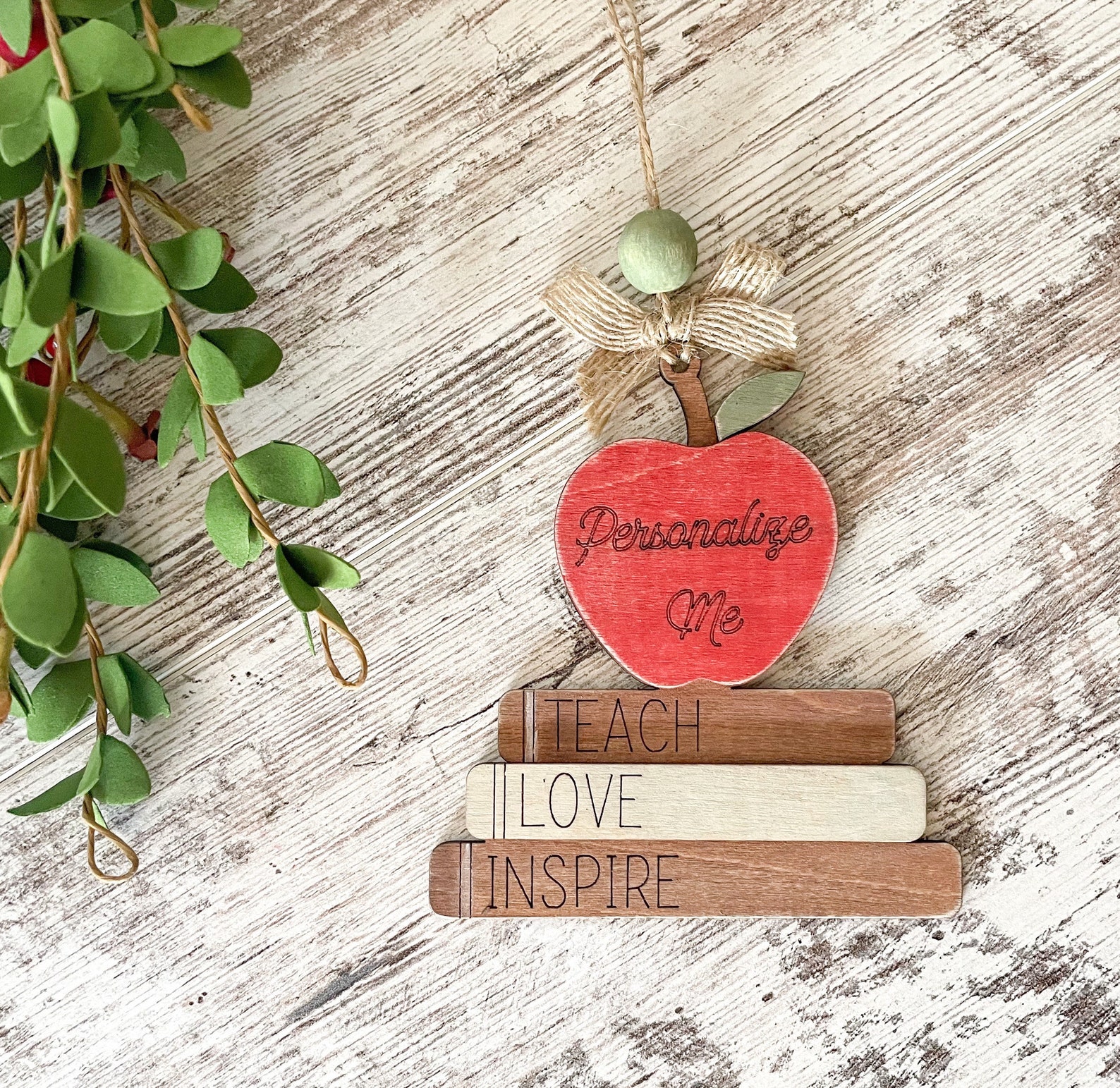 Personalized Teacher Ornament School Gift Teacher Etsy