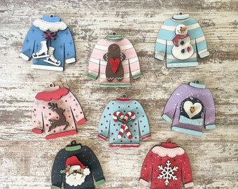 DIY Christmas Ornament Kit | Christmas Sweater | Craft Night | Christmas Craft | Christmas Ornaments | DIY Christmas Craft | Ugly Sweater