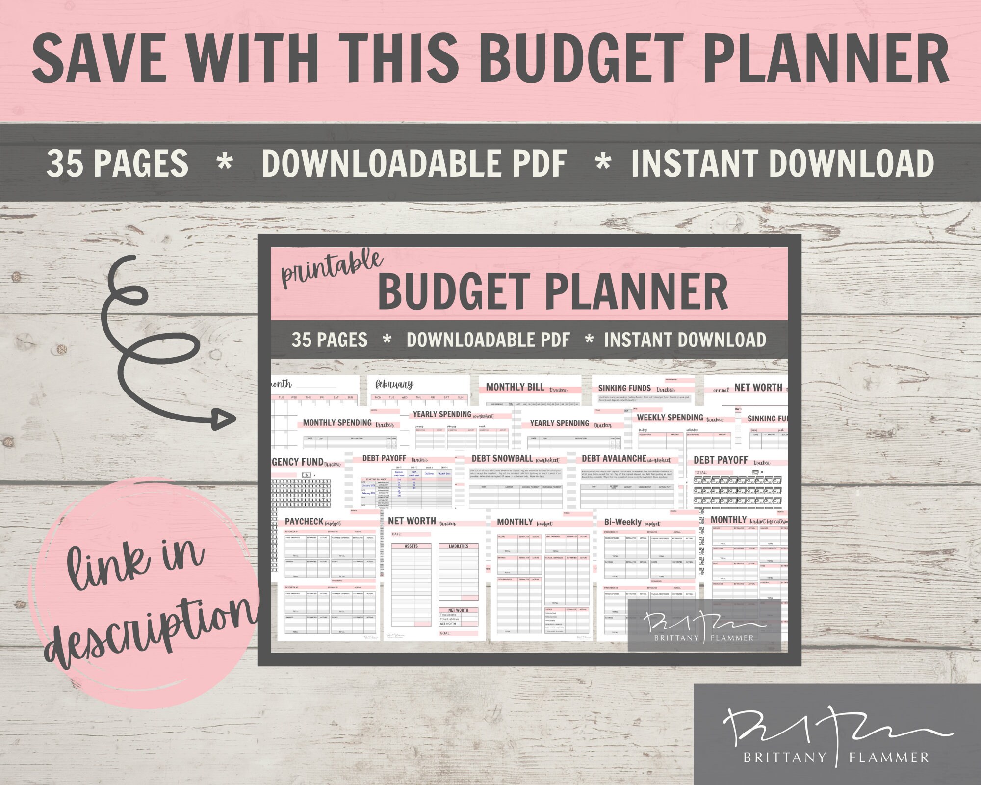 Printable Budget Template, Paycheck Budget Template, Bi-weekly Budget ...