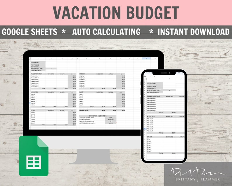 Pu&ograve; includere: Un modello di foglio di calcolo di Google Sheets per la pianificazione del budget delle vacanze. Il modello include sezioni per la destinazione, le date, il trasporto, le attivit&agrave;, l'alloggio, il cibo e altre spese. Il modello &egrave; progettato per aiutare gli utenti a tenere traccia delle loro spese di vacanza e rimanere entro il budget.