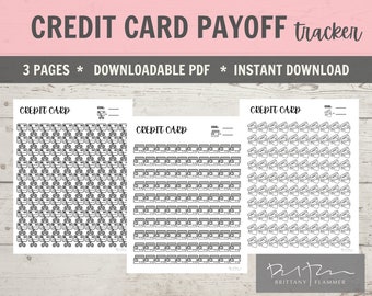 Credit Card Payoff Tracker, Credit Card Payoff Chart