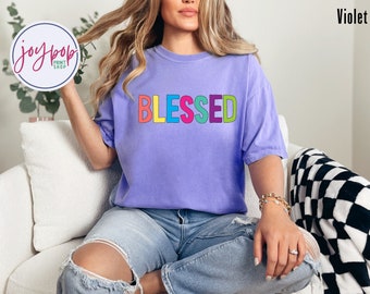 Blessed Unisex garment-dyed heavyweight t-shirt