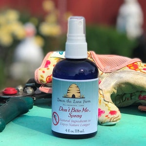 Don't Bite Me Spray Insect Mosquito Repellant All Natural Cedarwood, Peppermint, Geranium, Lemongrass, Citronella