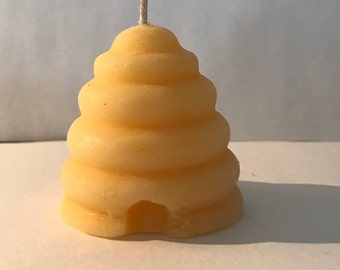 Beeswax Skep Votive Candle Natural Honey Scent 100% Pure