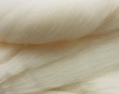 1 lb White Rambouillet combed top, roving, spinning fiber, felting fiber, by the pound