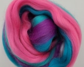 Totally 80s 23 micron merino, 4 oz braid, combed top, roving, spinning or felting fiber, custom blend