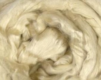 4 oz Mint Cellulose Fiber, Combed Top, Vegan Spinning Fiber