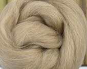 Fawn Alpaca, 4 oz braid, combed top, roving, spinning fiber, baby alpaca