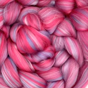 4 ozs Lilacs Bamboo Fiber, combed top, roving, spinning fiber, blending fiber, paper making, plant fiber, vegan fiber