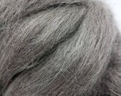 1 lb Gotland combed top, roving, spinning fiber, felting fiber, wool, by the pound, natural color, grey
