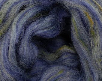 Merino Bamboo Tweed Fiber, Spinning Felting Roving, 4 oz