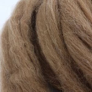 1 lb Moorit Shetland combed top, roving, spinning fiber, felting fiber, brown wool, by the pound, natural color
