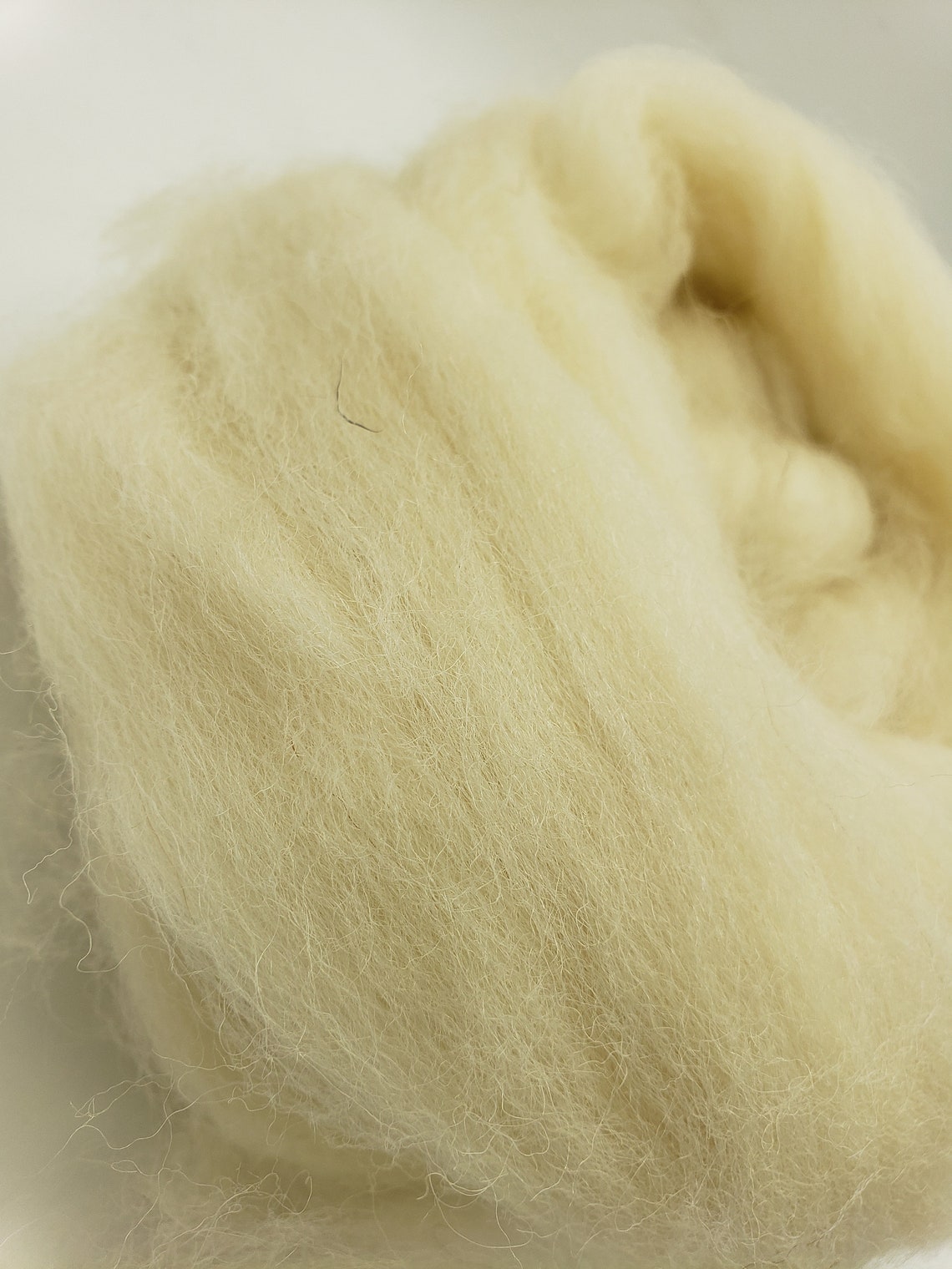 Jacob Fiber 1 Lb White Jacob Combed Top, Roving, Spinning Fiber, Felting Fiber ...