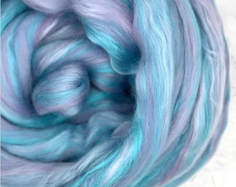 Mermaid Pastel Merino Bamboo Fiber, 4 oz Braid