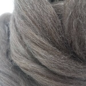 1 lb Brown BFL combed top, roving, spinning fiber, felting fiber, fiber, blue  faced leicester, by the pound